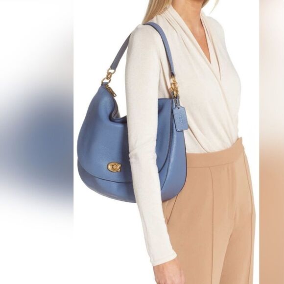 Coach Handbags - COACH Polished Pebble Leather Shoulder Bag